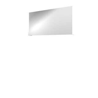 Proline Spiegelkast Xcellent met dubbel gespiegelde deuren, 2 deuren 120x14x60cm Mat wit