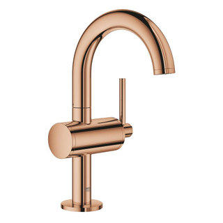 GROHE Atrio mitigeur lavabo 1 trou taille m avec push open Warm sunset brillant (cuivre)