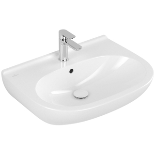 Villeroy et Boch O.novo Lavabo 65x51cm avec 1 trou pour robinetterie sans trop plein ceramic+ Blanc