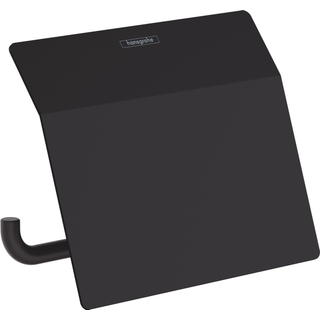 Hansgrohe Addstoris Porte-rouleau WC avec clapet mat noir