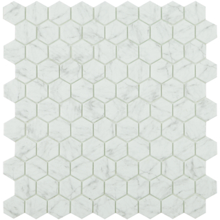 SAMPLE By Goof Mosaique Hexagonal Satuario Carrelage mural - Blanc mat