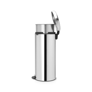 Brabantia NewIcon Pedaalemmer - 30 liter - metalen binnenemmer - brilliant steel