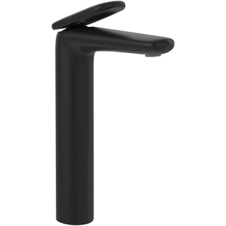 Villeroy & Boch Antao ensemble de robinet à une poignée - rehaussé - avec bonde clic clac - noir mat
