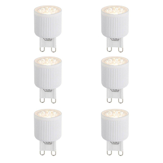 Luedd Lampe LED - lot de 6 - G9 - 3W - 2700K - 300LM - à intensité réglable