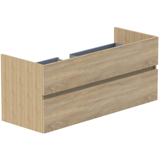 Thebalux onderkast, Beat 45, 2x lade opliggend, 1x hout greeplijst in kleur meubel