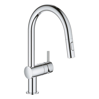 GROHE Get Robinet de cuisine avec mousseur extractible professionnel Chrome