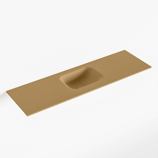 Mondiaz LEX Fontein - 100x30x0.9cm - wasbak midden - zonder kraangaten - voor toiletmeubel - Solid surface - Oro