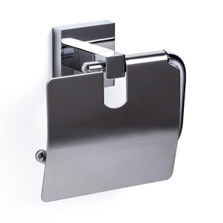 Haceka Mezzo Toilet Roll Holder With Cover Chrome