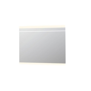 INK SP6 Spiegel - 120x4x80cm - LED horizontaal - boven en onder - colour changing - dimbaar - aluminium Zilver