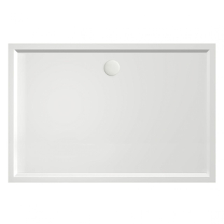 Xenz mariana receveur de douche 150x100x4cm rectangulaire acrylique blanc