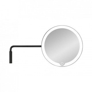 Wall-mounted LED Vanity Mirror | H 20 cm, B 20 cm, T 30,5 cm LED Kosmetikspiegel mit Wandhalterung