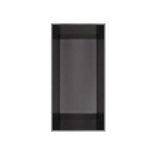 Hotbath &MORE Boîte encastrable ou niche encastrée 30x15x10cm sans cadre PVD gunmetal brossé