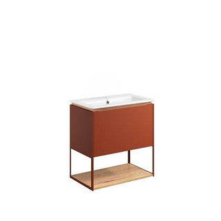 Crosswater Mada Ensemble de meuble - 60x36.7x61cm - lavabo - sans trous de robinet - open frame - Soft Clay