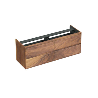 Forzalaqua reno 2.0 meuble de salle de bains 160x51x60cm 4 tiroirs top open noyer pur noyer