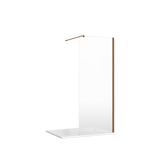 Crosswater Gallery Muurprofiel - 200cm - voor 8 - 10mm glas - geborsteld brons