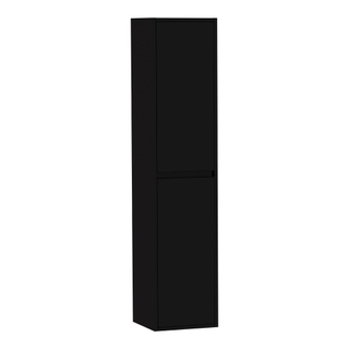 BRAUER New Future Badkamerkast - 160x35x35cm - 2 greep - loze links/rechtsdraaiende deuren - MDF - hoogglans zwart