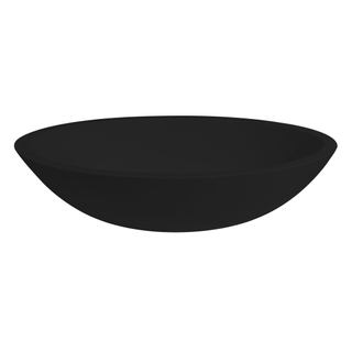 Best Design Solid Vasque à poser 52x38x14cm avec bonde clic clac Solid Surface noir