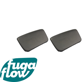FugaFlow Efficiente Acces badkussen 28x17cm klein model zwart 2 stuks -