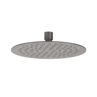 IVY Douche de tête - slim - 20cm - buses anticalcaire - Eco-air - Métal brossé noir PVD