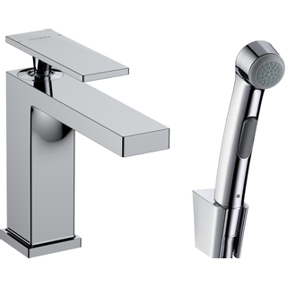 Hansgrohe Tecturis Robinet de lavabo - douchette bidet - flexible de douche 160cm - bec 14.4cm - chrome
