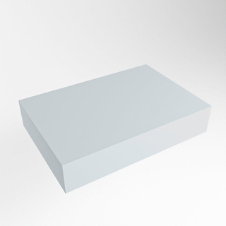 Mondiaz TOP 23 Topblad - 40x23.5x12cm - geschikt voor afdekplaat - Solid surface - Clay
