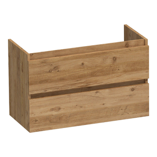 BRAUER Joy meuble sous lavabo peu profond - 80x39x50cm - 2 tiroirs softclose - sans poignée - 1 découpe pour le siphon - Château