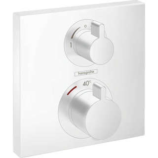 Hansgrohe Ecostat Square corps encastré pour thermostat avec robinet d'arrêt et inverseur mat blanc