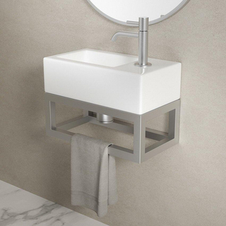 Wiesbaden Nick cadre pour vasque 395 x 150 x 215 mm RVS