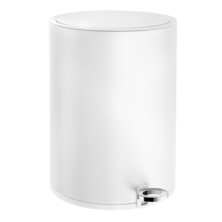 Smedbo Living Poubelle à pédale 6ltr soft close Mat Blanc