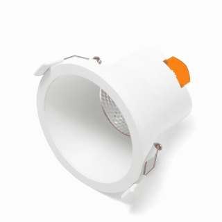 WhyLed spot encastré - LED - 9 watt - à intensité variable - 4000K - IP44 - non inclinable - blanc mat