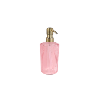 Wellmark x Paveau Handzeep - 350ml - messing pomp - fresh linen - roze glas