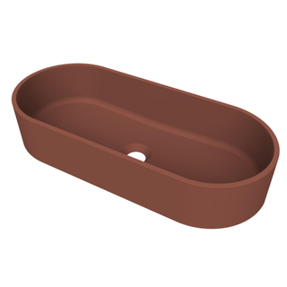 Arcqua Case waskom - ovaal - 60x26cm - mat terracotta