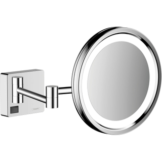 Hansgrohe Addstoris miroir de maquillage led 3x agrandissement chrome