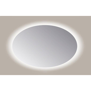 Sanicare q-mirrors miroir 120x80x3.5cm avec éclairage led blanc chaud verre ovale
