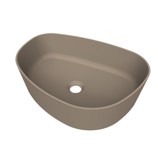 Arcqua Rocker vasque à poser - organique droite - 50x37cm - mat truffe