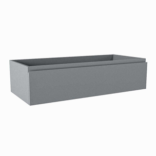 Mondiaz FOGE wastafelonderkast - 100x45x25cm - 1 lade - uitsparing links - softclose - Plata