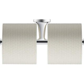 Duravit Starck T Toiletrolhouder - dubbel - zonder klep - chroom