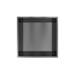 Hotbath &MORE Boîte encastrée ou niche encastrée 30x30x10cm Gunmetal brossé PVD