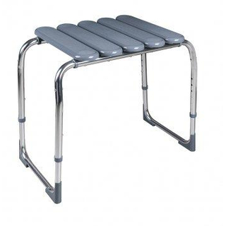 Ridder pro tabouret de salle de bain 36x59.5x40.5cm hauteur réglable pliable abs gris