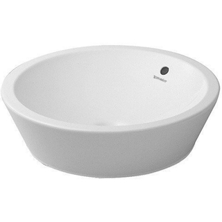 Duravit Philippe Starck Lavabo à poser 53cm avec trop plein et Wondergliss Blanc