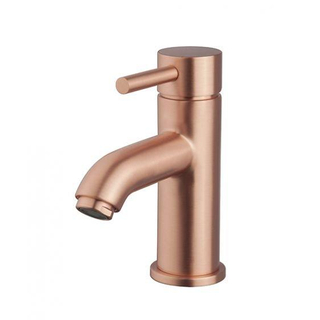 Wiesbaden Caral Cadans wastafelkraan laag geborsteld koper