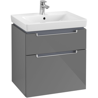 Villeroy & Boch Subway 2.0 Meuble sous vasque 58.7x45.4x59cm 2 tiroirs Glossy grey