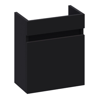 BRAUER Solution Fonteinonderkast - 40x45x22cm - 1 rechtsdraaiende deur - MDF - mat zwart