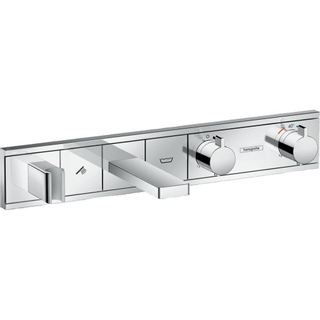 Hansgrohe RainSelect Partie de finition pour robinet de bain encastrable thermostatique 52.7x90cm 2 fonctions Chrome