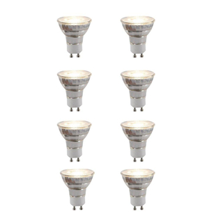 Luedd Lampe LED - lot de 8 - GU10 - 6W - 2700K - 260LM - à intensité réglable