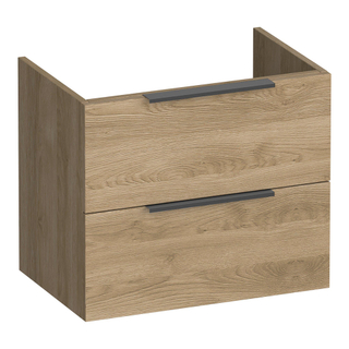 BRAUER Elevate wastafelonderkast ondiep 60 excl. opleggrepen 2 softclose lades en 1 sifon uitsparing - Sunlit