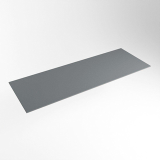Mondiaz TOP 46 Plan sous vasque - 130x46x0.9cm - compatible comme plan de meuble - solid surface - Plata
