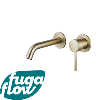 FugaFlow Eccelente Sobrado Badkamer Wastafelkraan - inbouw - met inbouwdeel - messing geborsteld PVD - Black Friday -