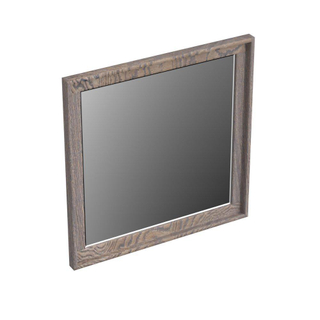 Forzalaqua reno 2.0 miroir 50x2x50cm chêne gris argenté