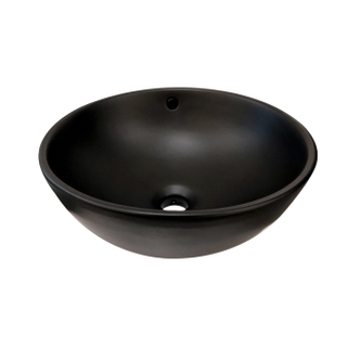 Best Design Ancona Vasque à poser rond 38cm H16cm Noir mat